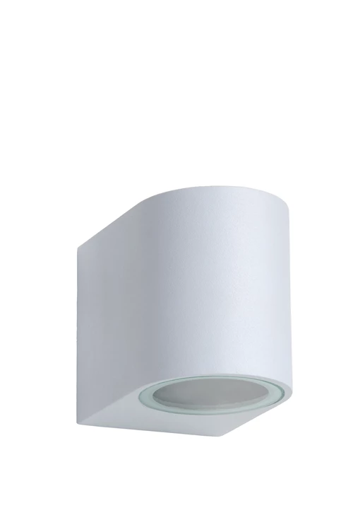 Lucide ZORA-LED - Wandspot / Wandlamp Binnen/Buiten - LED Dimb. - GU10 - 1x5W 3000K - IP44 - Wit - uitgezet